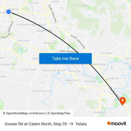 Gowan Rd at Calam North, Stop 35 to Yatala map