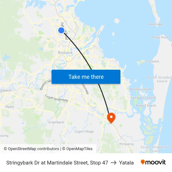 Stringybark Dr at Martindale Street, Stop 47 to Yatala map