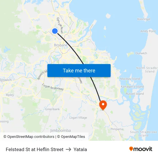 Felstead St at Heflin Street to Yatala map