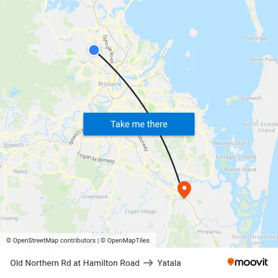 Old Northern Rd at Hamilton Road to Yatala map
