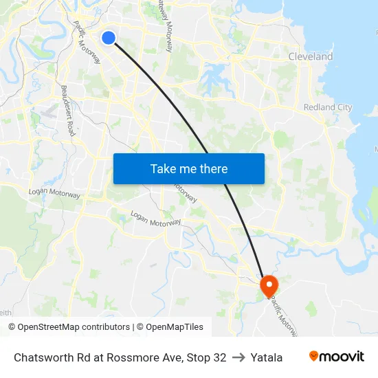 Chatsworth Rd at Rossmore Ave, Stop 32 to Yatala map