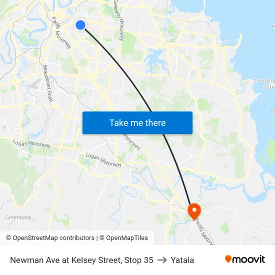 Newman Ave at Kelsey Street, Stop 35 to Yatala map