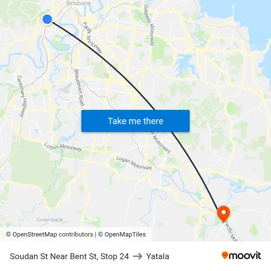 Soudan St Near Bent St, Stop 24 to Yatala map