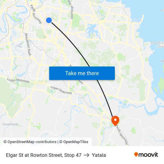 Elgar St at Rowton Street, Stop 47 to Yatala map