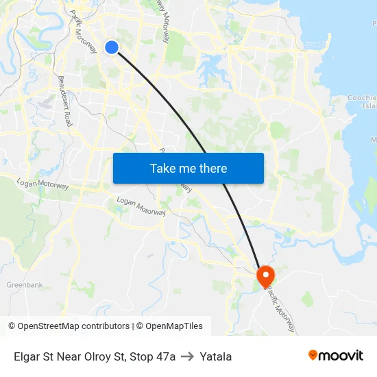 Elgar St Near Olroy St, Stop 47a to Yatala map