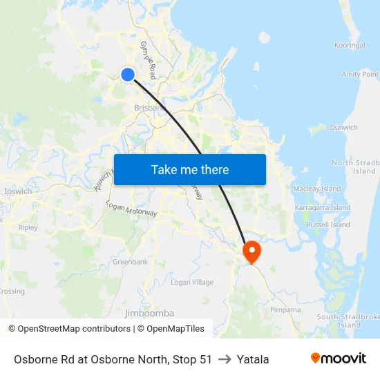 Osborne Rd at Osborne North, Stop 51 to Yatala map
