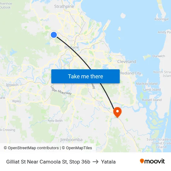 Gilliat St Near Camoola St, Stop 36b to Yatala map