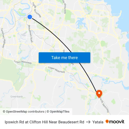 Ipswich Rd at Clifton Hill Near Beaudesert Rd to Yatala map