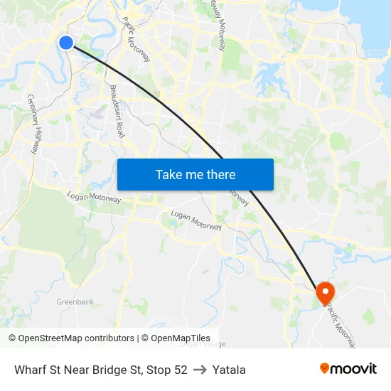Wharf St Near Bridge St, Stop 52 to Yatala map