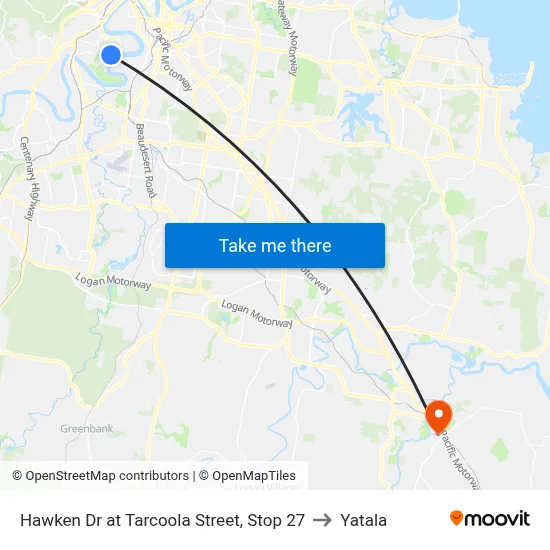 Hawken Dr at Tarcoola Street, Stop 27 to Yatala map