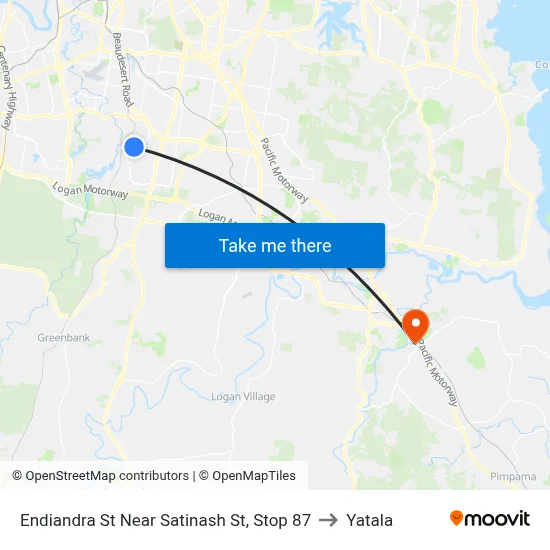 Endiandra St Near Satinash St, Stop 87 to Yatala map