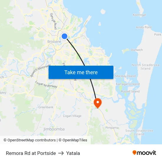 Remora Rd at Portside to Yatala map
