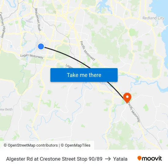 Algester Rd at Crestone Street Stop 90/89 to Yatala map