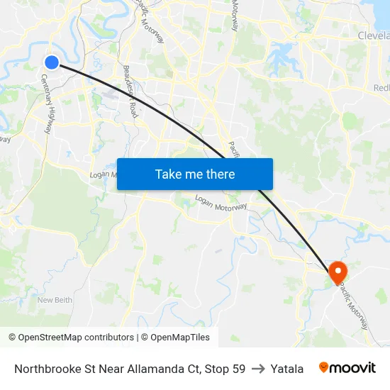 Northbrooke St Near Allamanda Ct, Stop 59 to Yatala map