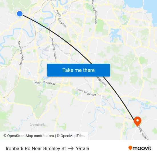 Ironbark Rd Near Birchley St to Yatala map