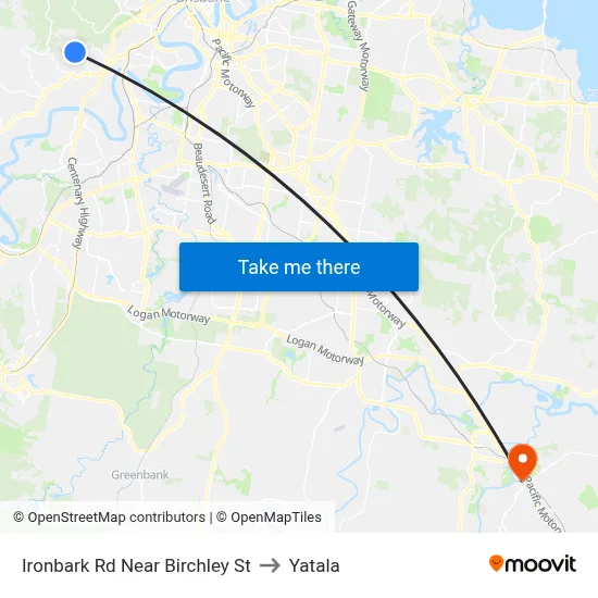 Ironbark Rd Near Birchley St to Yatala map