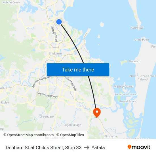 Denham St at Childs Street, Stop 33 to Yatala map