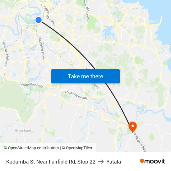 Kadumba St Near Fairfield Rd, Stop 22 to Yatala map