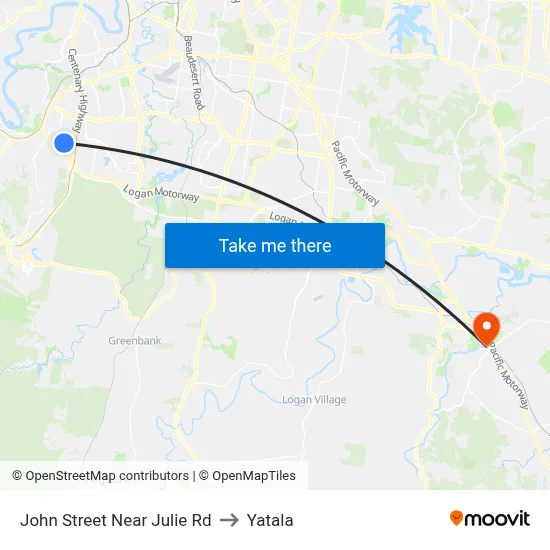 John Street Near Julie Rd to Yatala map