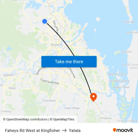 Faheys Rd West at Kingfisher to Yatala map