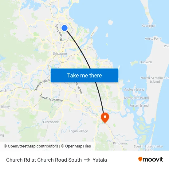 Church Rd at Church Road South to Yatala map