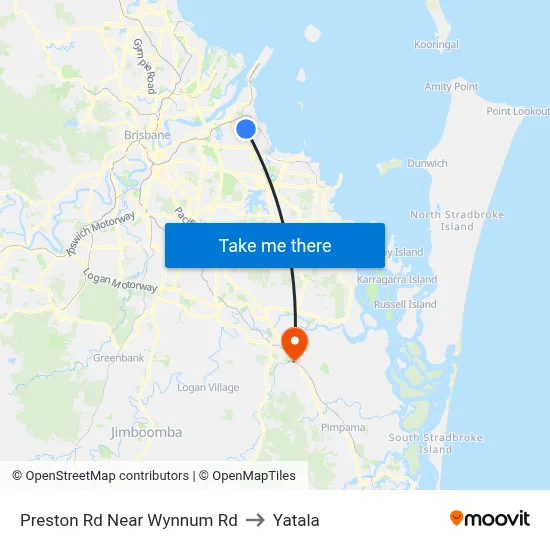 Preston Rd Near Wynnum Rd to Yatala map