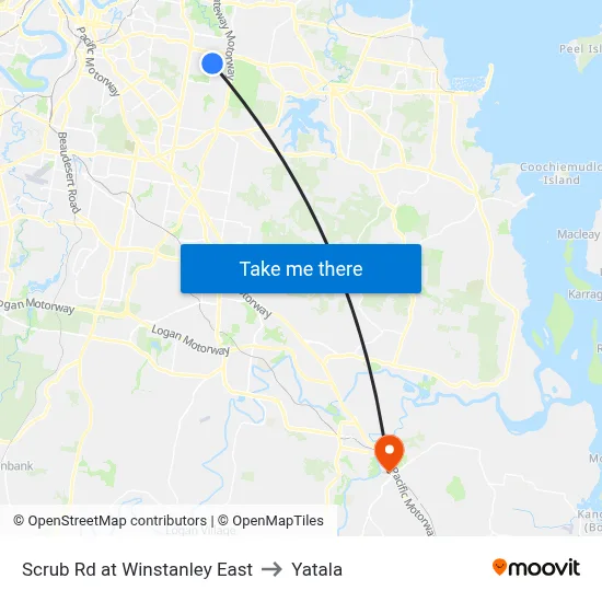 Scrub Rd at Winstanley East to Yatala map