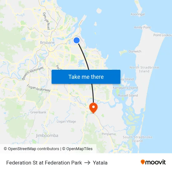 Federation St at Federation Park to Yatala map
