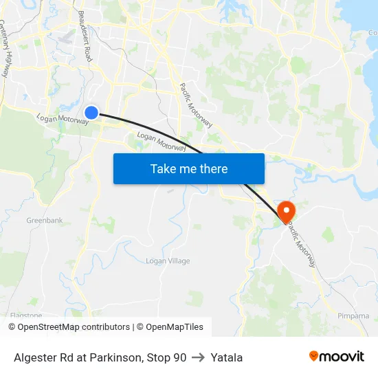 Algester Rd at Parkinson, Stop 90 to Yatala map