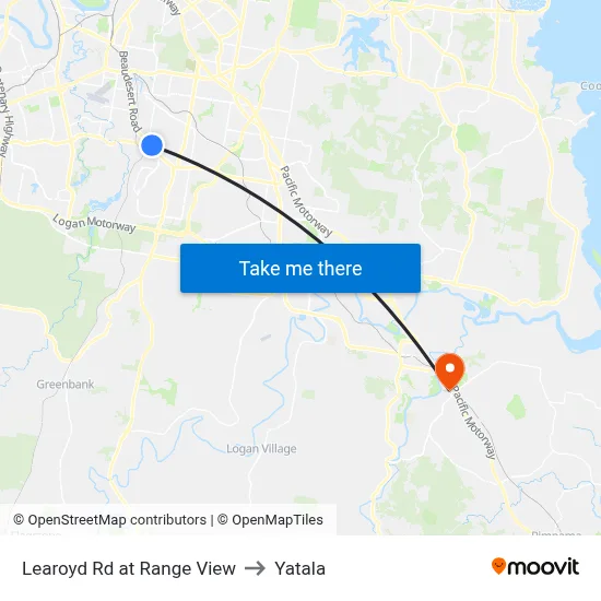 Learoyd Rd at Range View to Yatala map