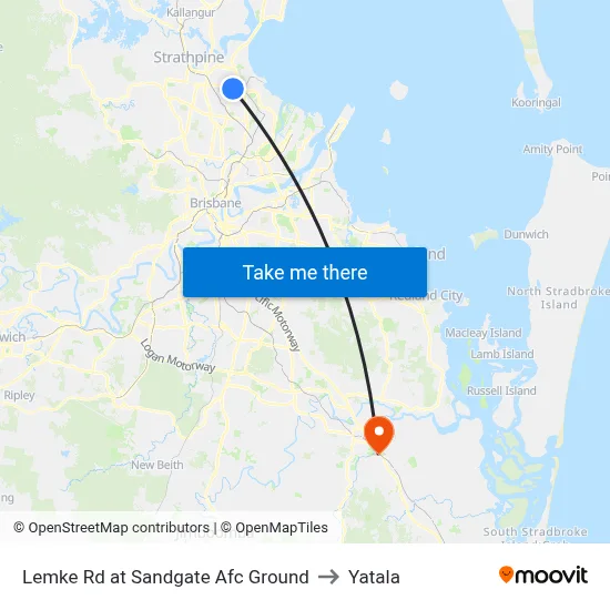 Lemke Rd at Sandgate Afc Ground to Yatala map