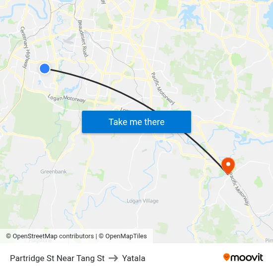 Partridge St Near Tang St to Yatala map