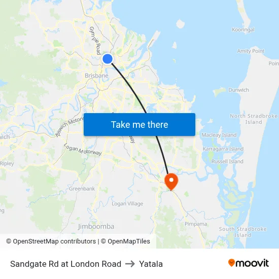 Sandgate Rd at London Road to Yatala map