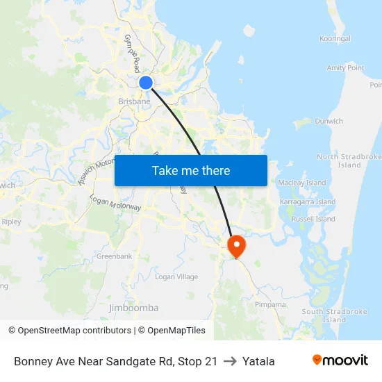 Bonney Ave Near Sandgate Rd, Stop 21 to Yatala map