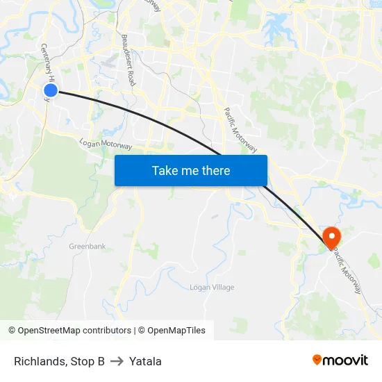 Richlands, Stop B to Yatala map