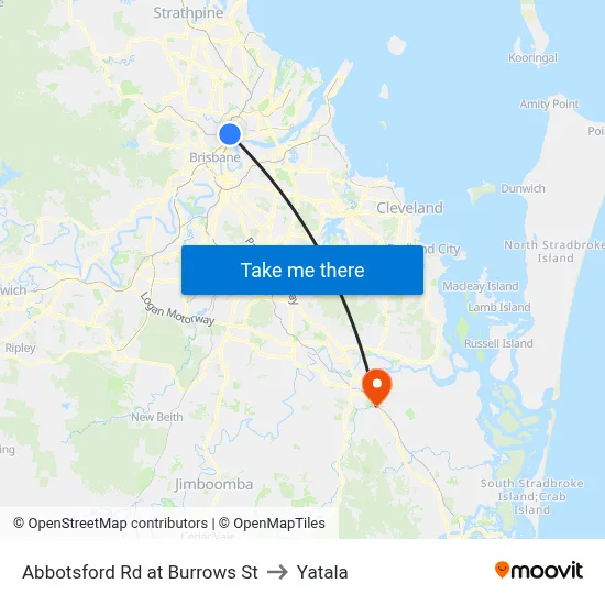 Abbotsford Rd at Burrows St to Yatala map