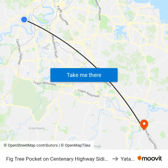 Fig Tree Pocket on Centenary Highway Siding to Yatala map