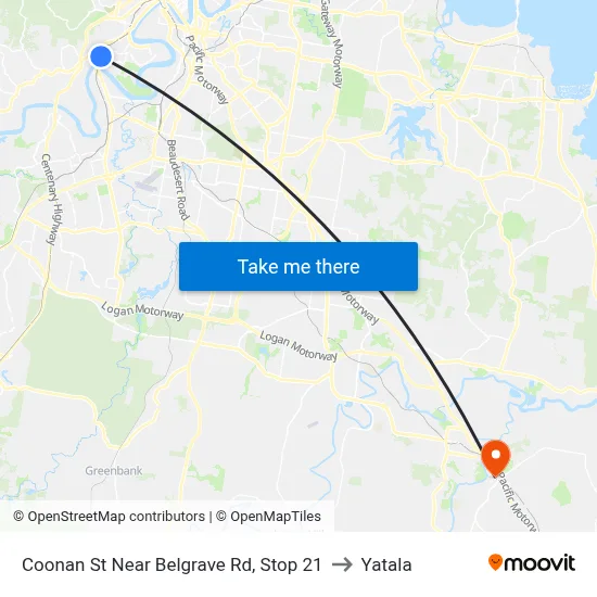 Coonan St Near Belgrave Rd, Stop 21 to Yatala map