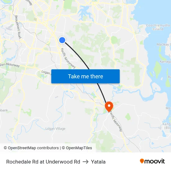 Rochedale Rd at Underwood Rd to Yatala map