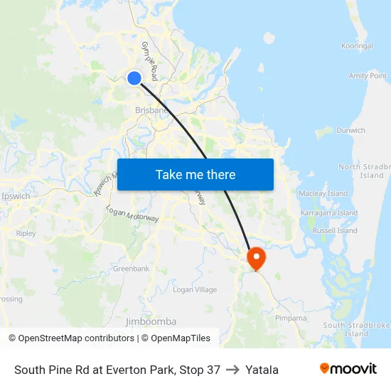 South Pine Rd at Everton Park, Stop 37 to Yatala map