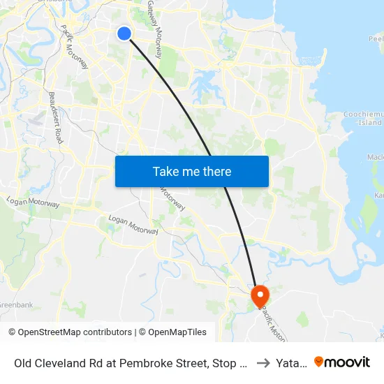 Old Cleveland Rd at Pembroke Street, Stop 36 to Yatala map