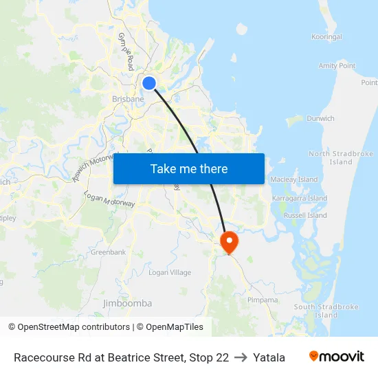 Racecourse Rd at Beatrice Street, Stop 22 to Yatala map