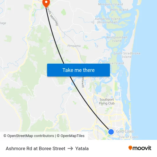 Ashmore Rd at Boree Street to Yatala map