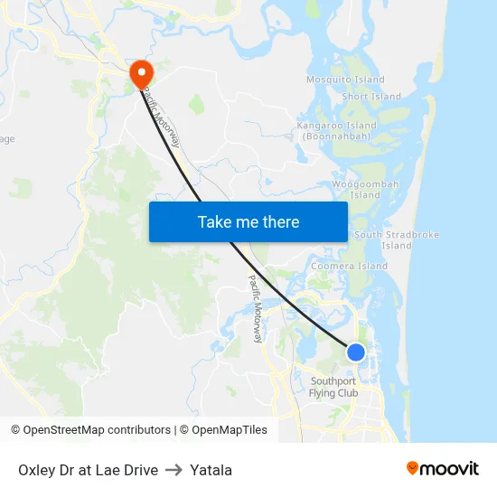 Oxley Dr at Lae Drive to Yatala map