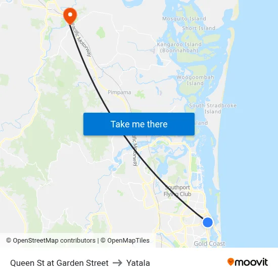 Queen St at Garden Street to Yatala map