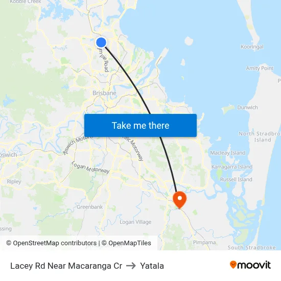Lacey Rd Near Macaranga Cr to Yatala map