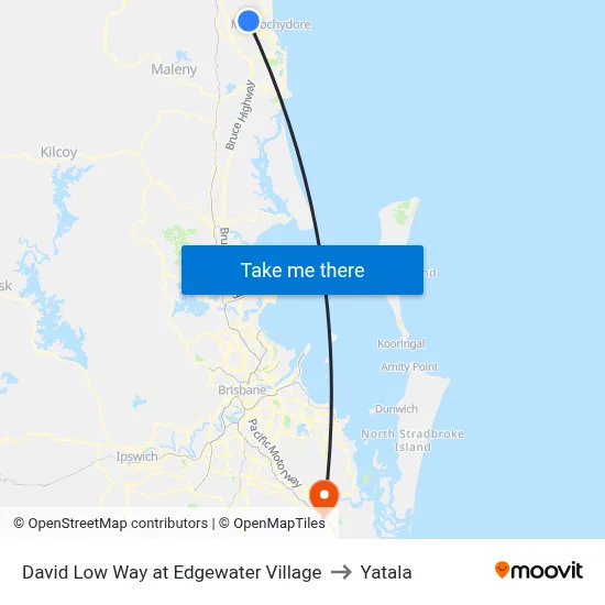 David Low Way at Edgewater Village to Yatala map