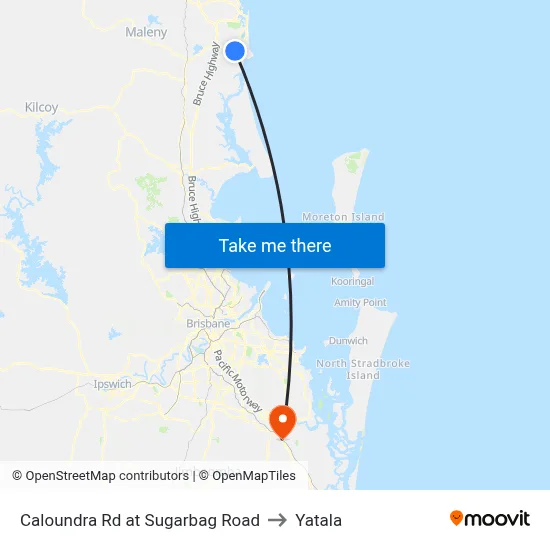 Caloundra Rd at Sugarbag Road to Yatala map