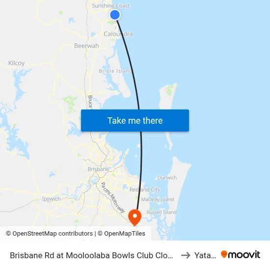 Brisbane Rd at Mooloolaba Bowls Club Closed to Yatala map