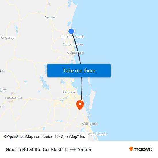 Gibson Rd at the Cockleshell to Yatala map